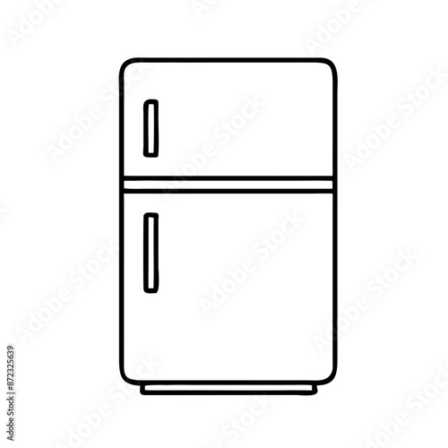 refrigerator appliance kitchen cold freezer food cooling household storage icon vector illustration symbol kitchen appliance technology cold temperature refrigerator icon isolated home deep freezer