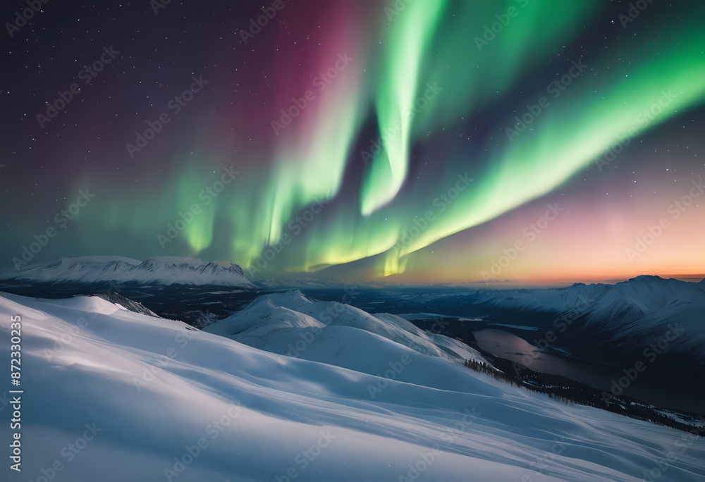 Naklejka premium Northern lights