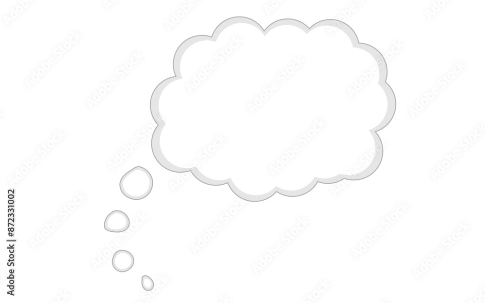 Thought cloud icon vector image, outline vector thought cloud png image Thought cloud icon vector image, outline vector thought cloud png image