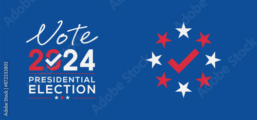 2024 Presidential election in USA, Vector illustration.