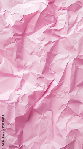 Wallpaper Mural Close-up of wrinkled pink paper texture, ideal for scrapbooking and crafting. Top view Torontodigital.ca