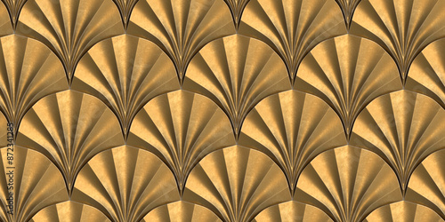 Luxurious gold 3d geometric pattern for elegant designs
