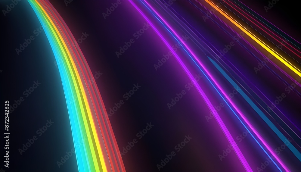 Abstract neon lightning rainbow background Abstract neon lightning rainbow background