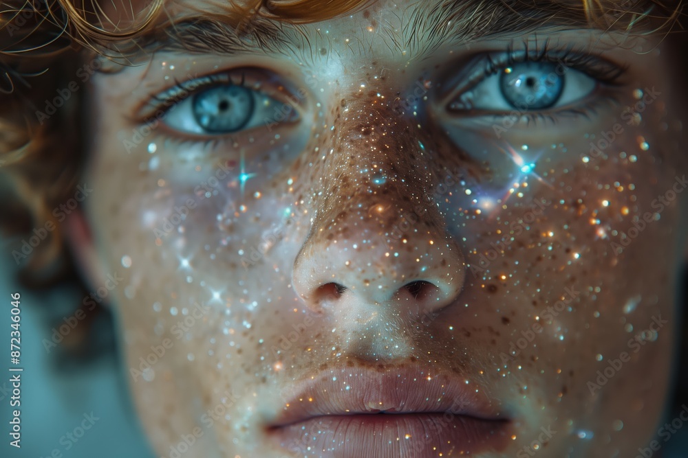Galactic Reflections: Young Man's Portrait Galactic Reflections: Young Man's Portrait