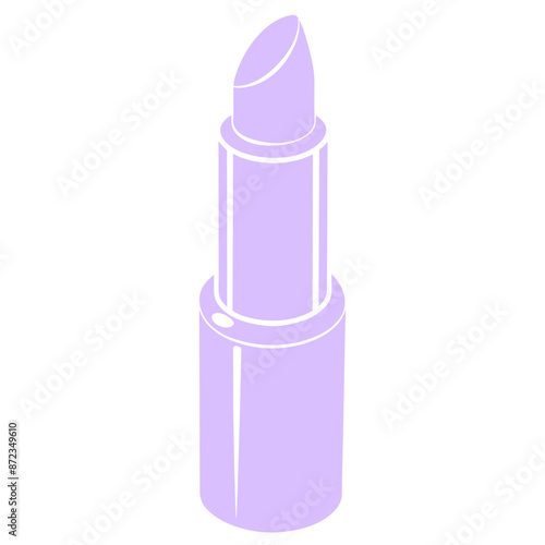 Chic Lipstick Silhouette Vector Illustration Glamour in Minimalist Design © Mosharef 