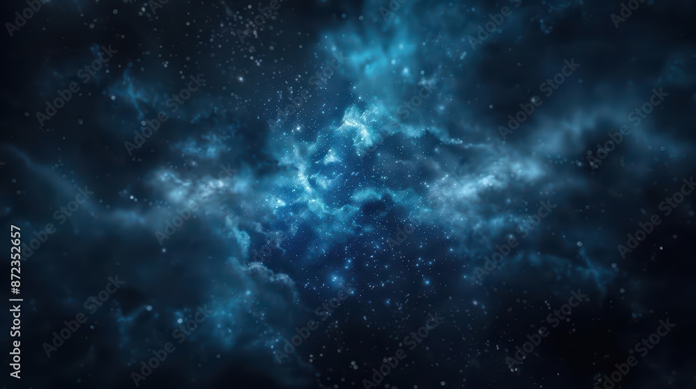 Obraz premium A futuristic travel agency offers enchanted space tours where travelers can explore distant galaxies and encounter supernatural phenomena
