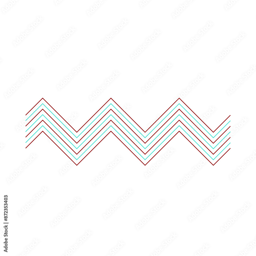 An abstract retro zig zag stripe pattern design element. An abstract retro zig zag stripe pattern design element.