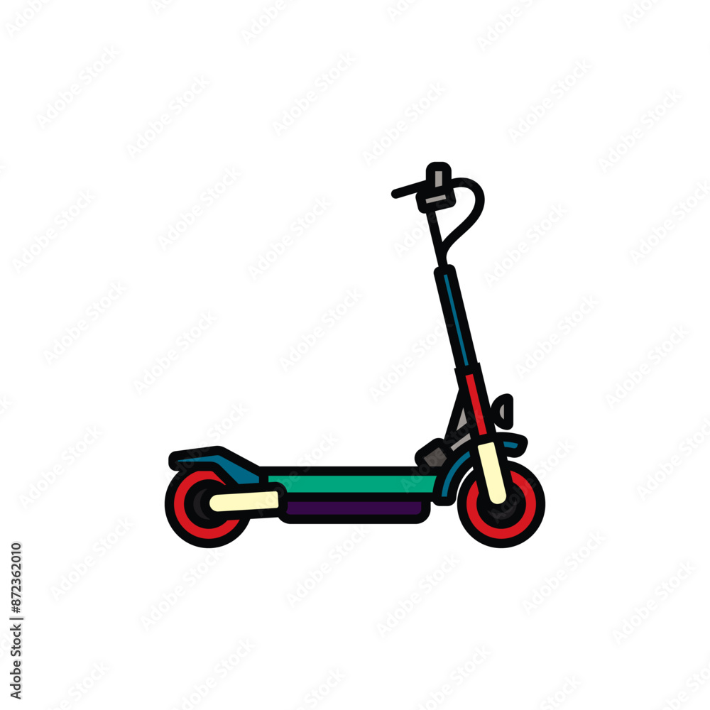 Original vector illustration. City scooter. A contour icon. Original vector illustration. City scooter. A contour icon.