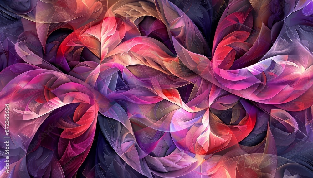 Vibrant Swirls and Twists in Abstract Art Vibrant Swirls and Twists in Abstract Art
