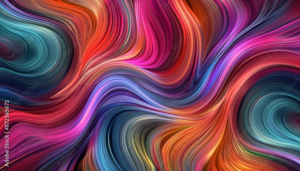 Vibrant Swirls and Twists in Abstract Art Vibrant Swirls and Twists in Abstract Art