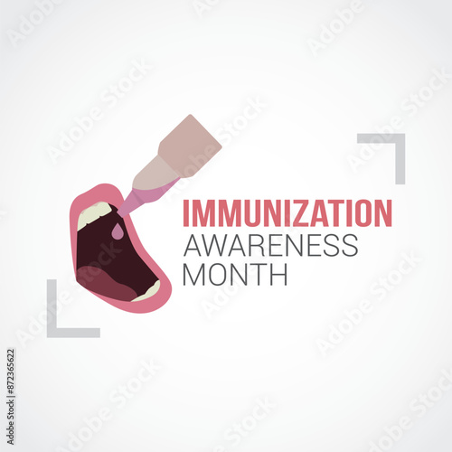 immunization awareness month vector illustration. immunization awareness month themes design concept with flat style vector illustration. Suitable for greeting card, poster and banner.