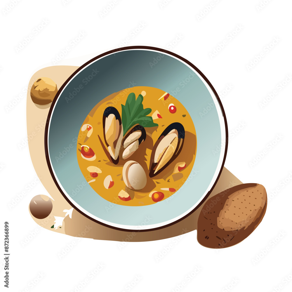 illustration of a plate with food illustration of a plate with food