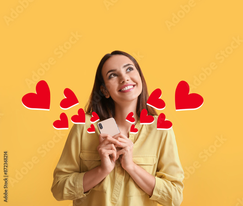 Beautiful young woman with ...