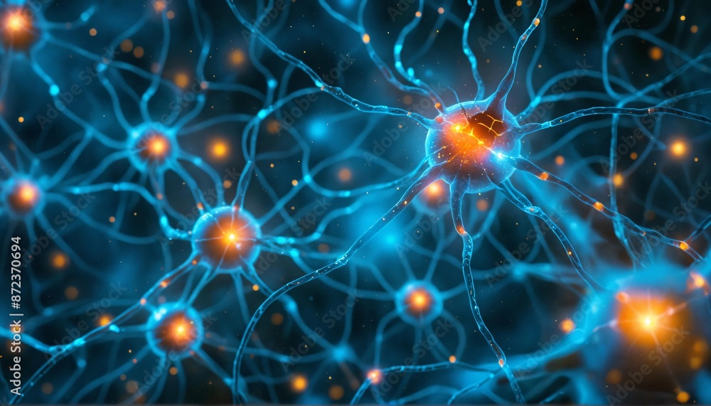 Neuron anatomy, dynamic flow of impulses across neural pathways. Neuron anatomy, dynamic flow of impulses across neural pathways.