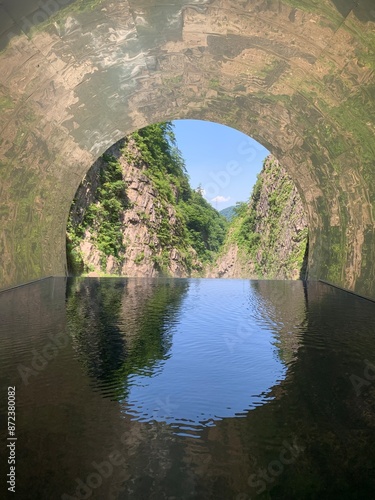 old bridge over the river