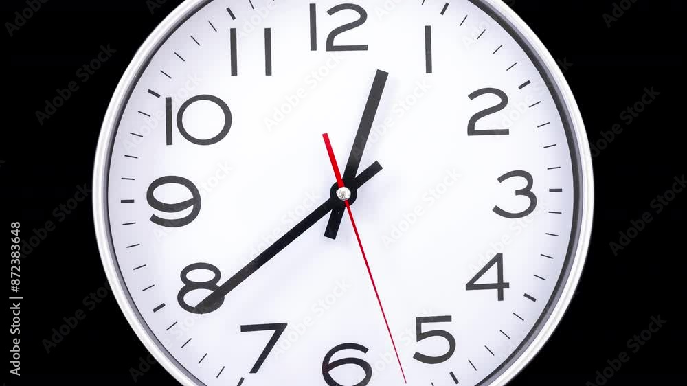 clock passing 6 hours in stop motion clock passing 6 hours in stop motion