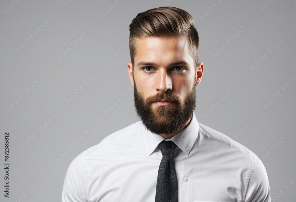 Black and white corporate man holding a fashionable beverage for breakfast at a barbershop Black and white corporate man holding a fashionable beverage for breakfast at a barbershop