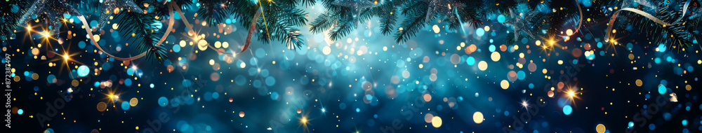 Illustration of bamboo leaves and starry sky for Tanabata Illustration of bamboo leaves and starry sky for Tanabata