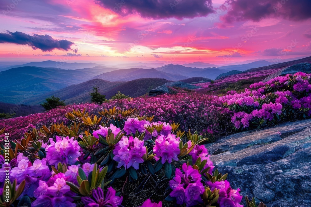 Springtime at the Blue Ridge Mountains is fantastic. The explosion of colors from the flowers and wildlife is magnificent. Springtime at the Blue Ridge Mountains is fantastic. The explosion of colors from the flowers and wildlife is magnificent.