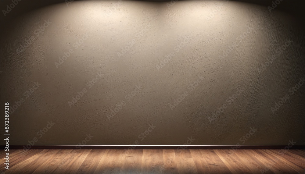 Empty studio room with a minimalist design showcasing a product presentation on a tabletop display, set against a gradient brown background with soft lighting and shadow effects Empty studio room with a minimalist design showcasing a product presentation on a tabletop display, set against a gradient brown background with soft lighting and shadow effects
