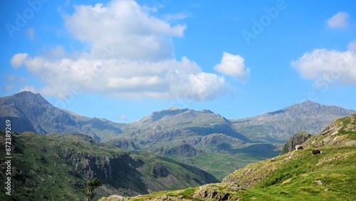 hiking and wild camping in the Lake District Blencathra and Eskdale photo