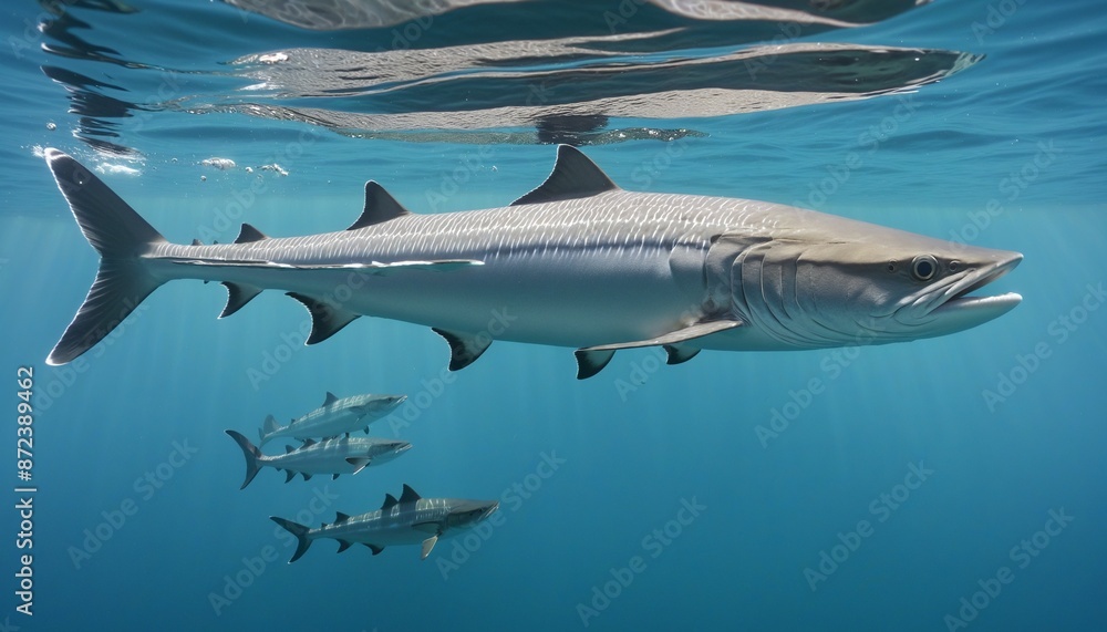 Naklejka premium abstract underwater fishes