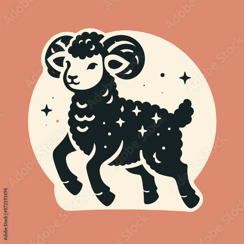 Illustration of a sheep