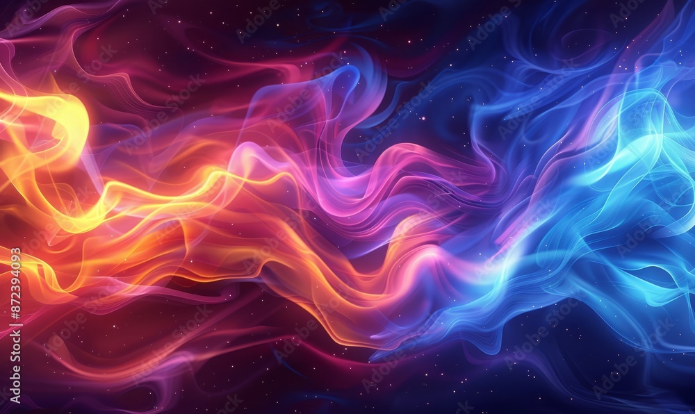 Fototapeta premium Abstract flame pattern in vibrant hues