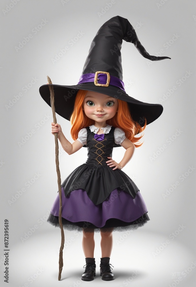 cute cartoon witch illustration cute cartoon witch illustration