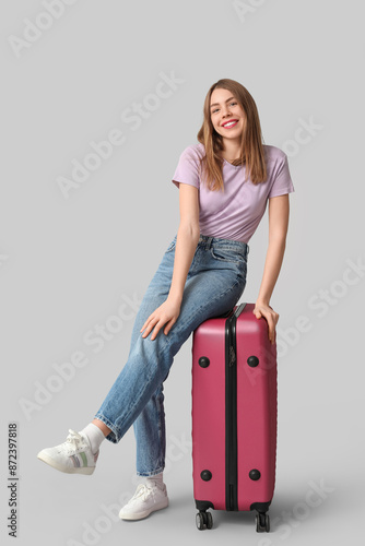 Beautiful young woman with ...