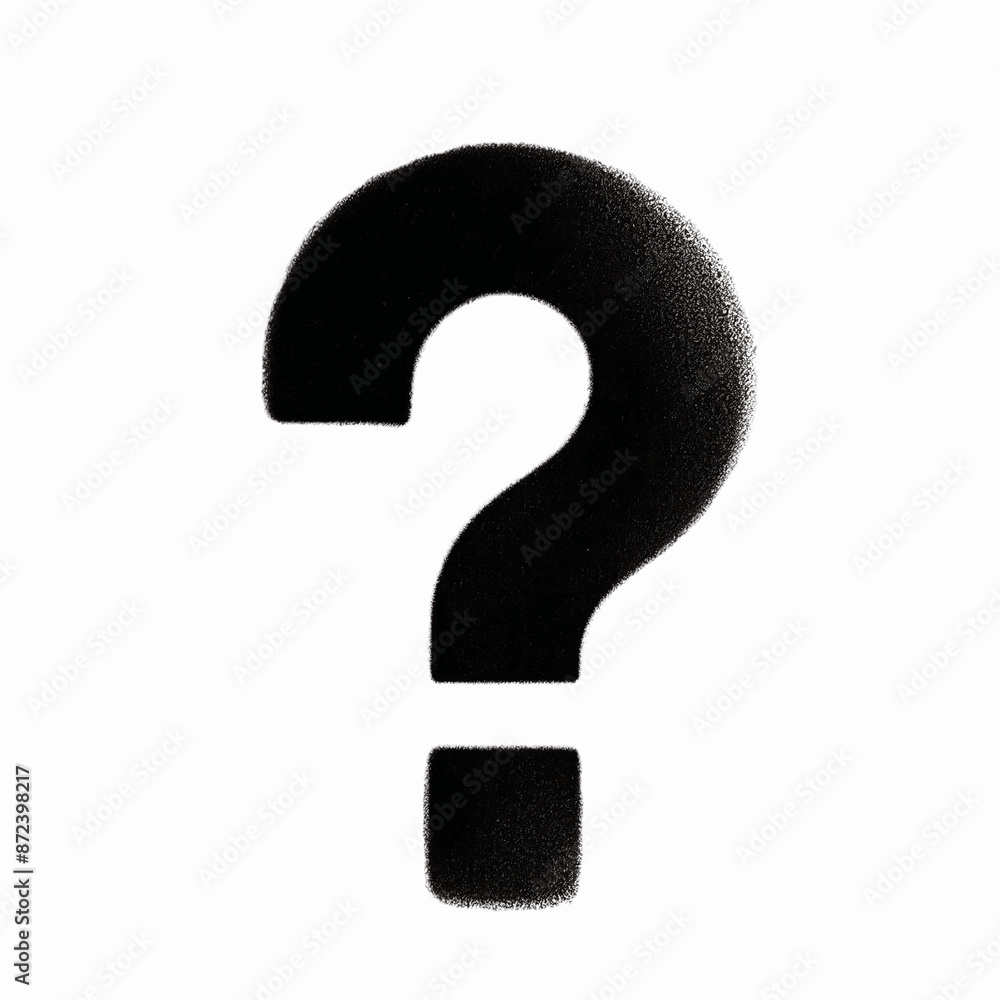 The Enigma of the Spray-Painted Question Mark, isolated on transparent background The Enigma of the Spray-Painted Question Mark, isolated on transparent background