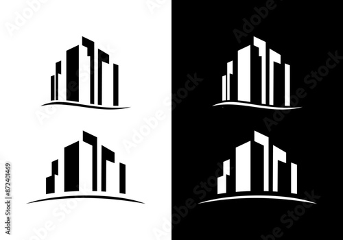 Building Construction Logo Design Vector