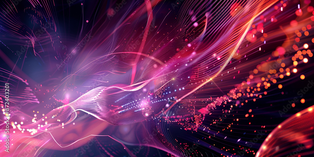abstract background with space,Pink and purple flames on a dark ...