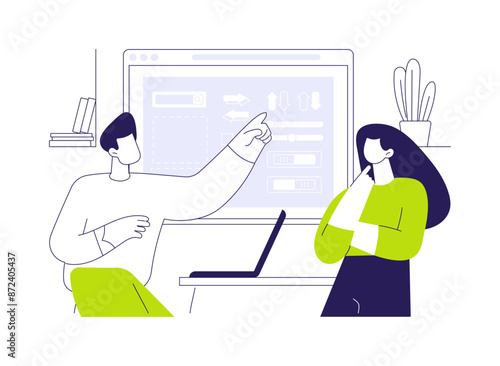 User interface kit abstract concept vector illustration.