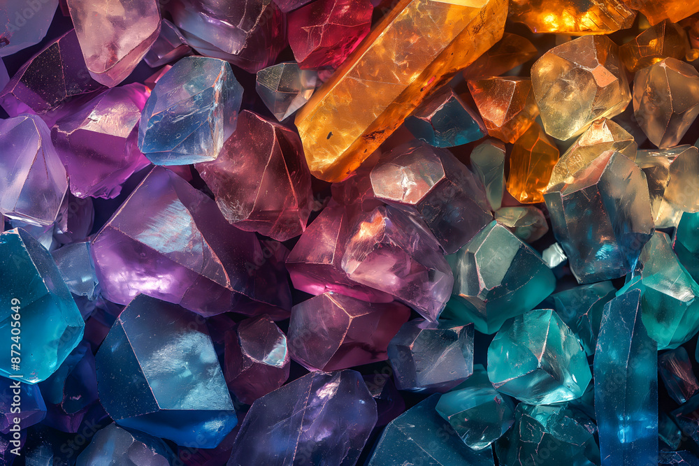 gemstones on a black, Colorful and Magical Stones Background gemstones on a black, Colorful and Magical Stones Background
