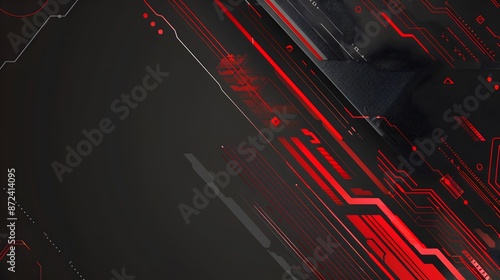 black and red technology background