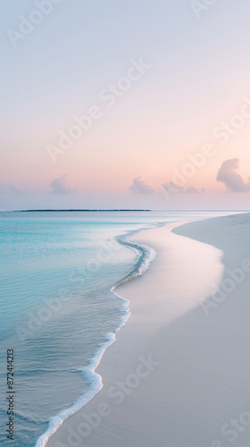 Photo of an empty calm beach