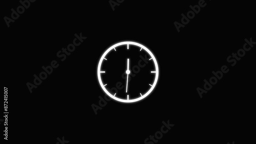 Wallpaper Mural Analog clock icon, 24 hours arrow fast rotated clock animation. Torontodigital.ca