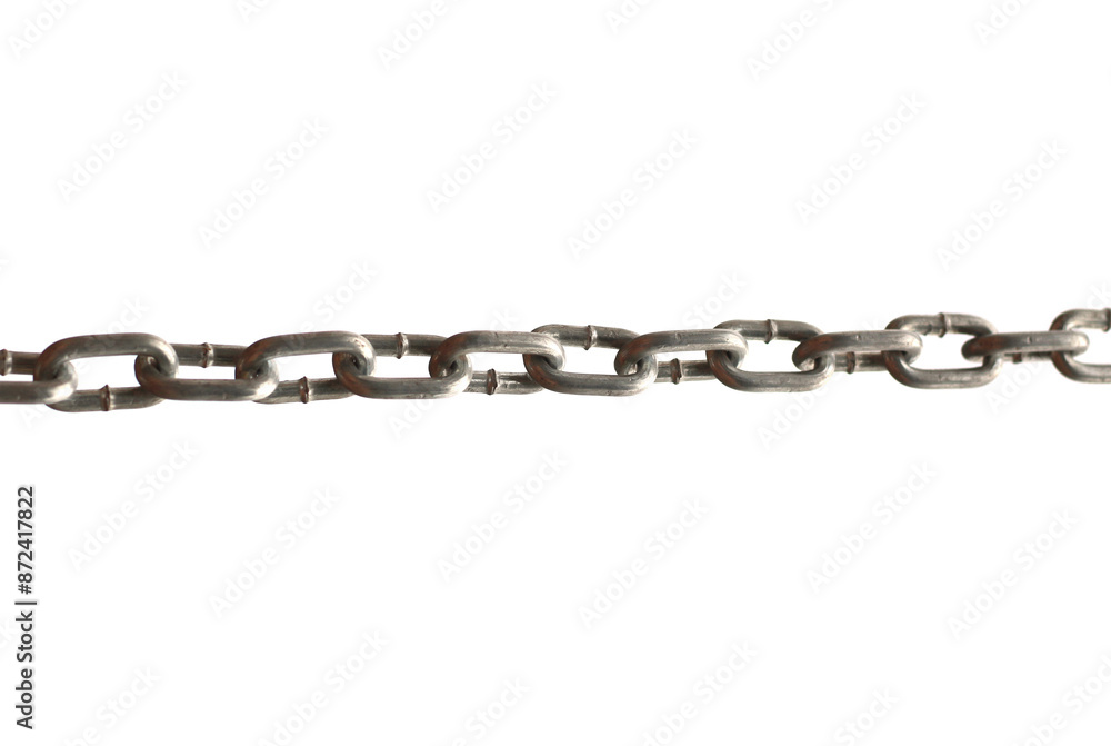 Fototapeta premium chain on a white background
