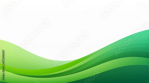 abstract green wave background
