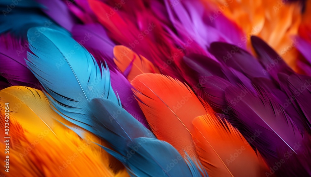 colorful feathers background colorful feathers background