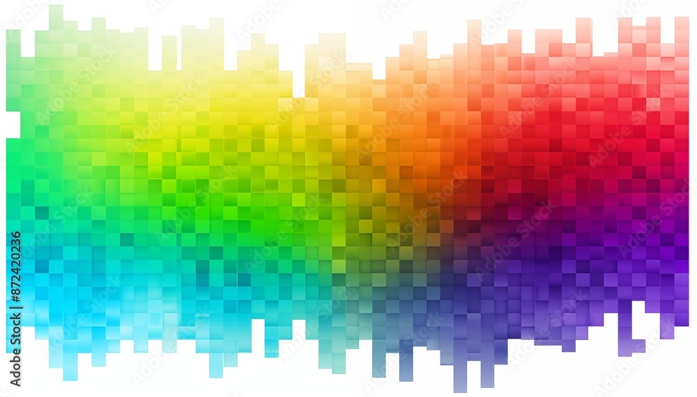 abstract rainbow background with line and squares blocks abstract rainbow background with line and squares blocks