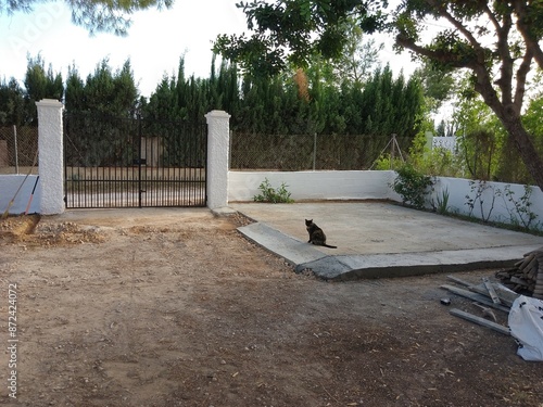 Construction of Concrete Garden Driveway