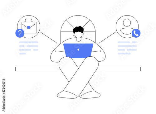 HR consultancy abstract concept vector illustration.