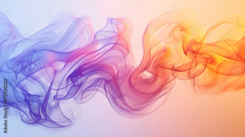 Ethereal Waves Smoke Patterns in Colorful Gradients Ethereal Waves Smoke Patterns in Colorful Gradients