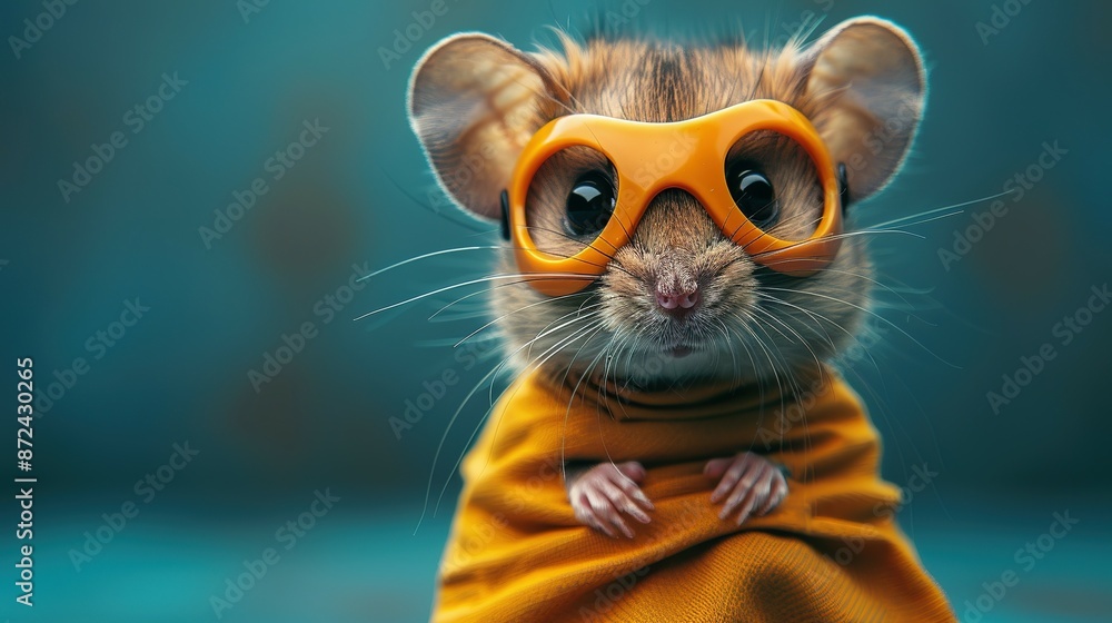 Masked Defender Mouse in Cape Masked Defender Mouse in Cape
