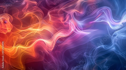 Serene Swirls The Beauty of Gradient Smoke Patterns