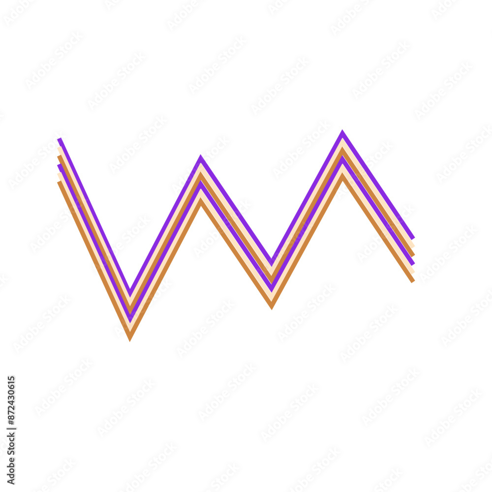 An abstract retro zig zag stripe pattern design element. An abstract retro zig zag stripe pattern design element.
