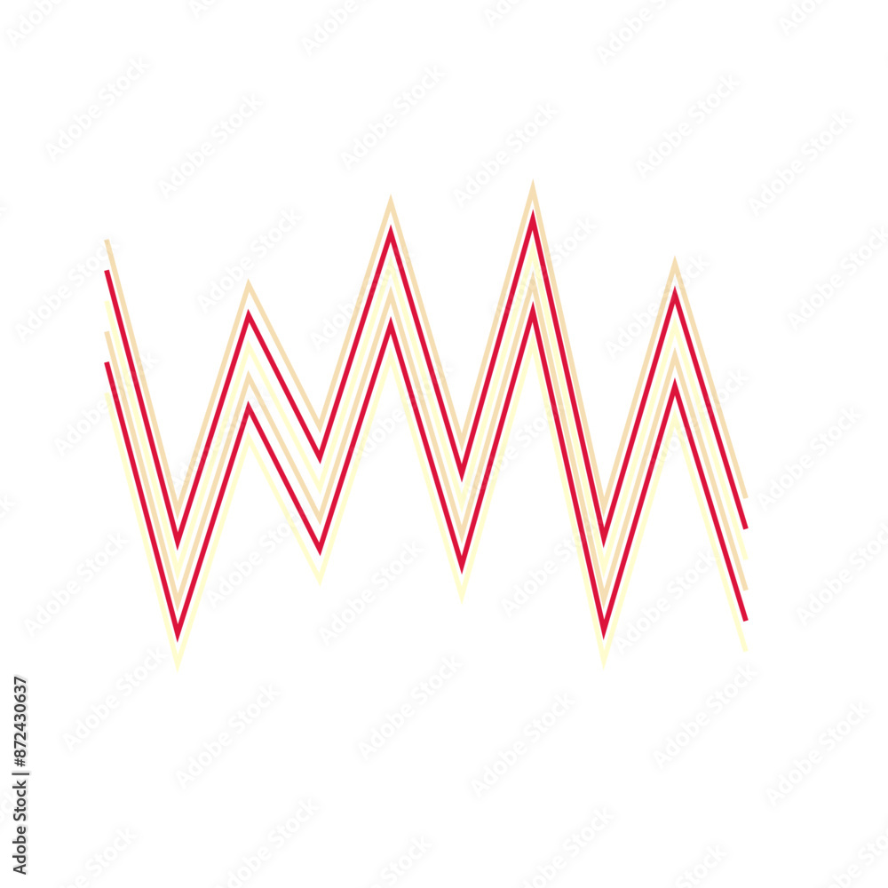An abstract retro zig zag stripe pattern design element. An abstract retro zig zag stripe pattern design element.