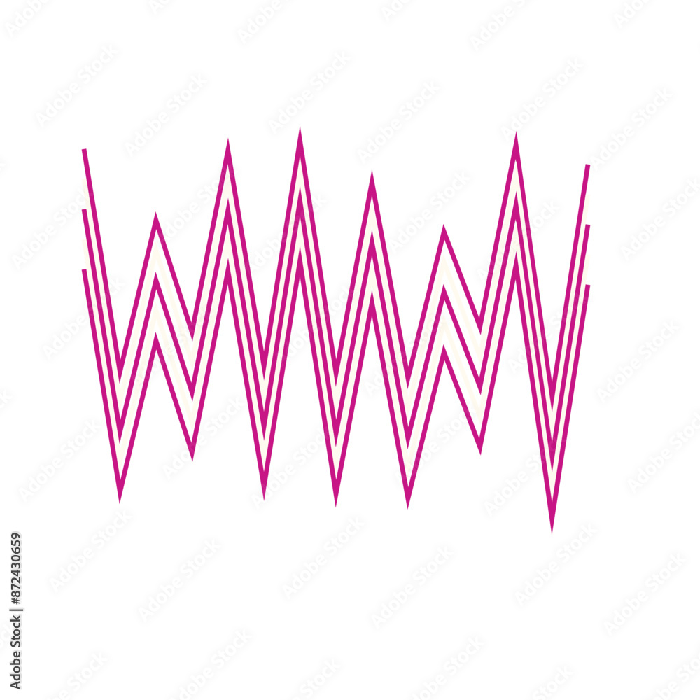 An abstract retro zig zag stripe pattern design element. An abstract retro zig zag stripe pattern design element.